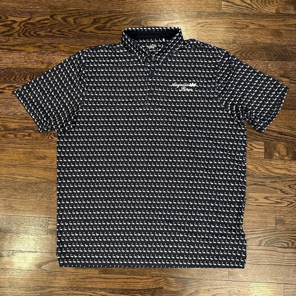 Puma Polo Shirt Adult XL Blue Augusta Pines Golf Club Mens Bird‎ Print - Picture 2 of 7